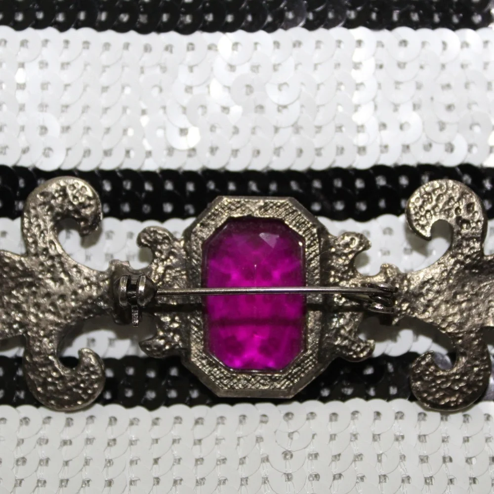 Purple Stone Brooch